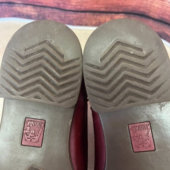 Kodiak Red Leather Combat Moto Ankle Waterproof Boot - Picture 15 of 16